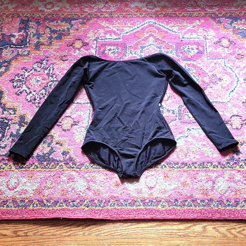 Black low back bodysuit